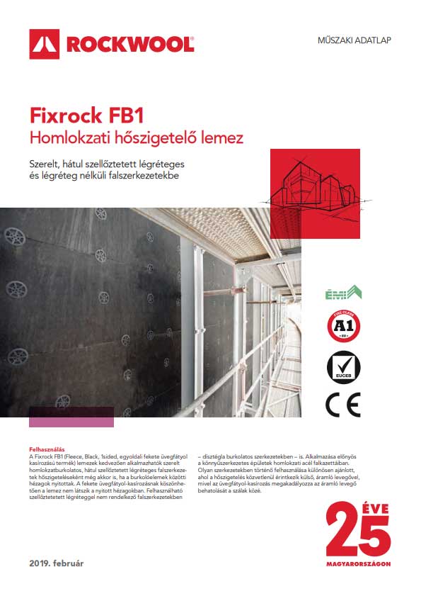 Rockwool Fixrock FB 1 adatlap
