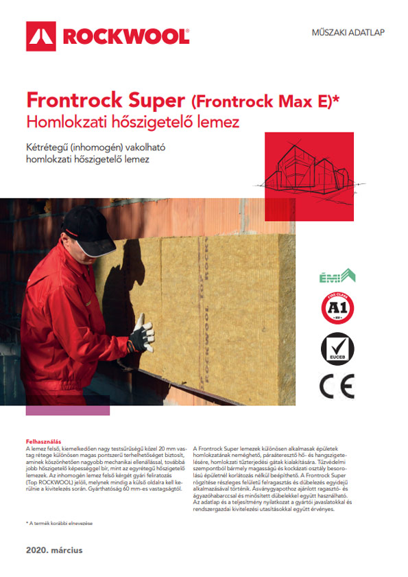 Rockwool Frontrock Super adatlap