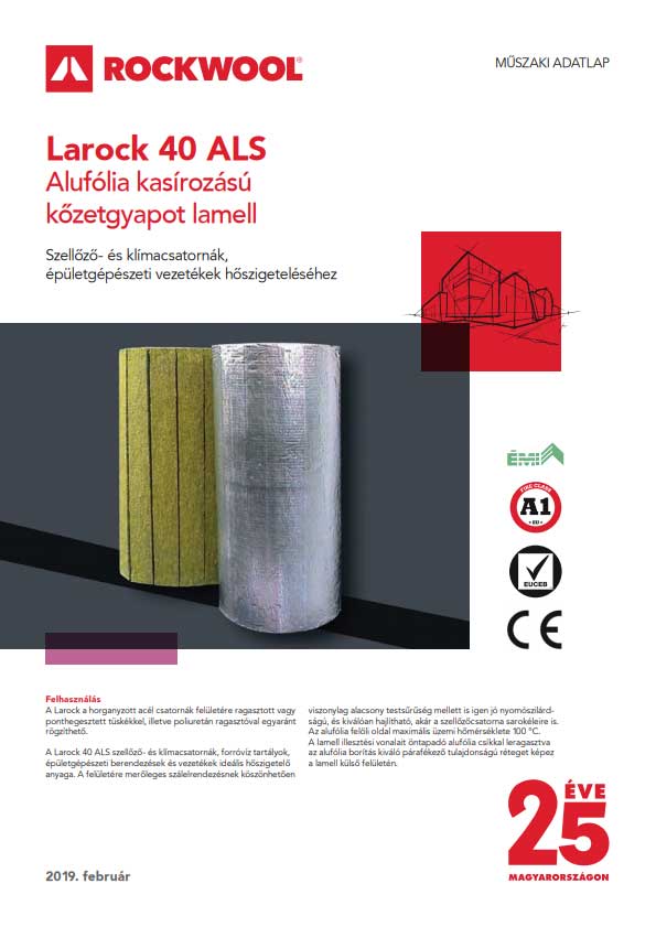 Rockwool Larock 40 ALS adatlap